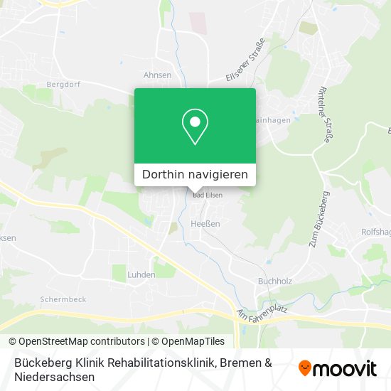 Bückeberg Klinik Rehabilitationsklinik Karte