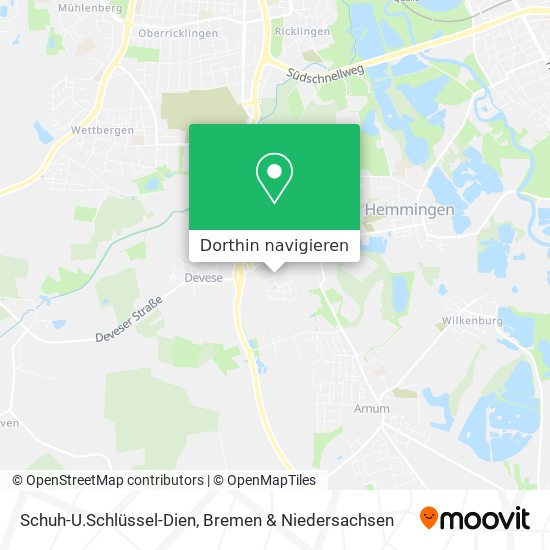 Schuh-U.Schlüssel-Dien Karte