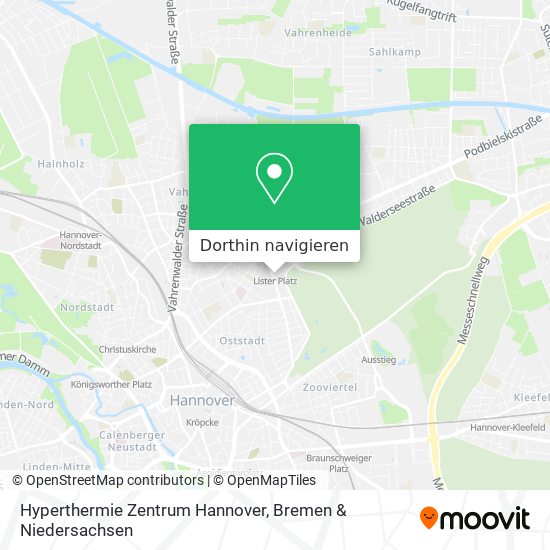 Hyperthermie Zentrum Hannover Karte