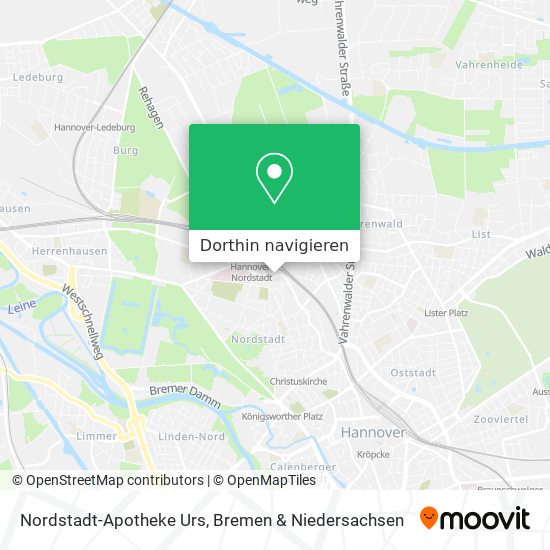 Nordstadt-Apotheke Urs Karte