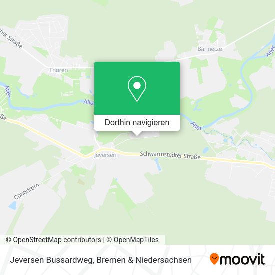 Jeversen Bussardweg Karte