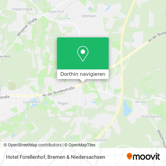 Hotel Forellenhof Karte
