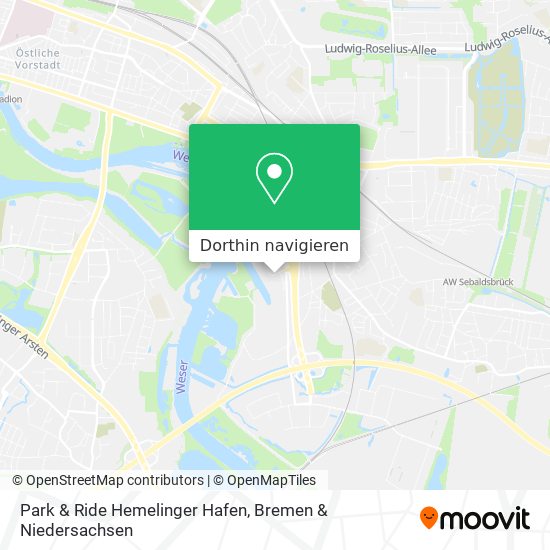 Park & Ride Hemelinger Hafen Karte