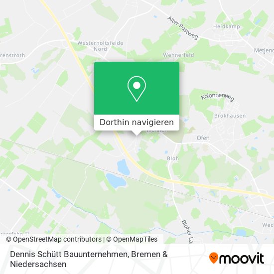 Dennis Schütt Bauunternehmen Karte
