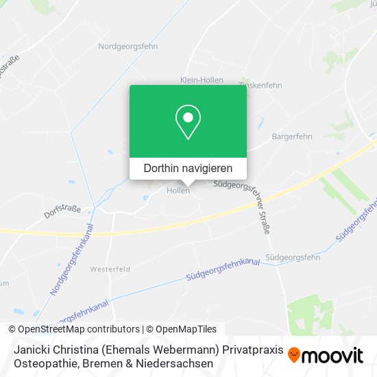 Janicki Christina (Ehemals Webermann) Privatpraxis Osteopathie Karte