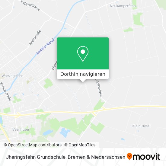 Jheringsfehn Grundschule Karte