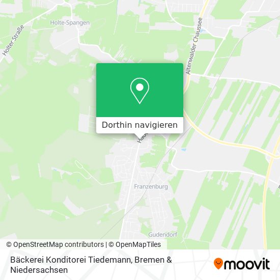 Bäckerei Konditorei Tiedemann Karte