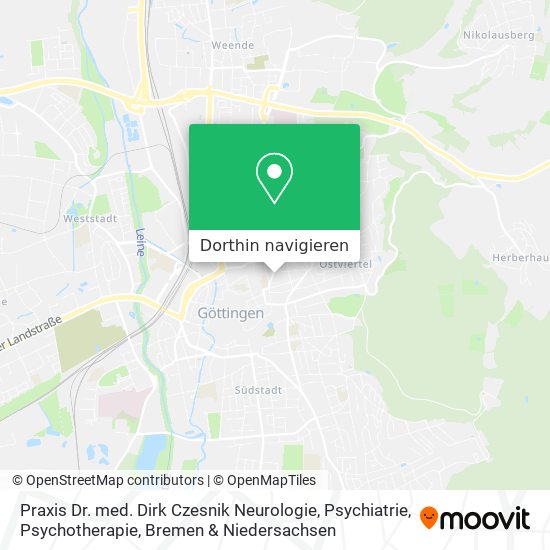 Praxis Dr. med. Dirk Czesnik Neurologie, Psychiatrie, Psychotherapie Karte
