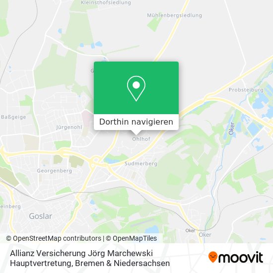 Allianz Versicherung Jörg Marchewski Hauptvertretung Karte