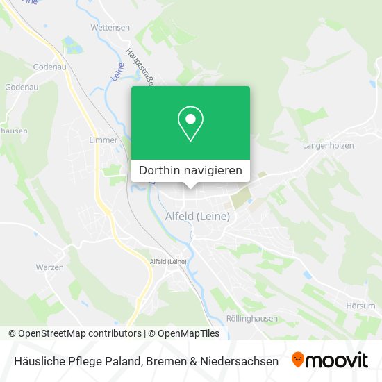 Häusliche Pflege Paland Karte