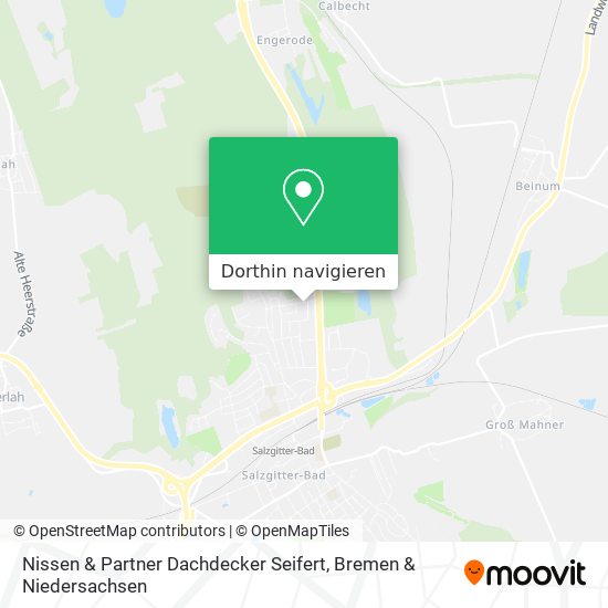 Nissen & Partner Dachdecker Seifert Karte