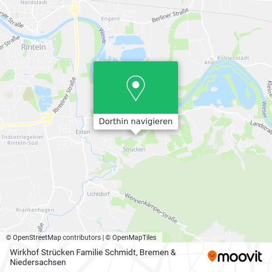 Wirkhof Strücken Familie Schmidt Karte