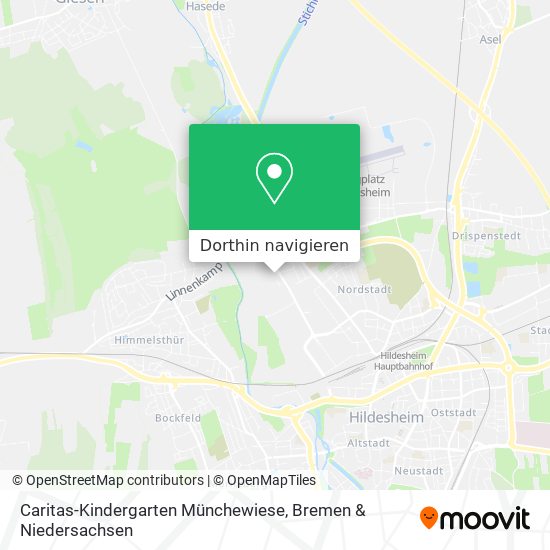 Caritas-Kindergarten Münchewiese Karte