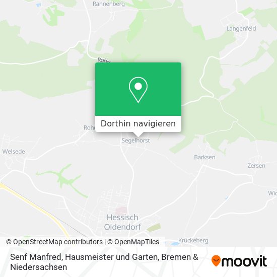 Senf Manfred, Hausmeister und Garten Karte