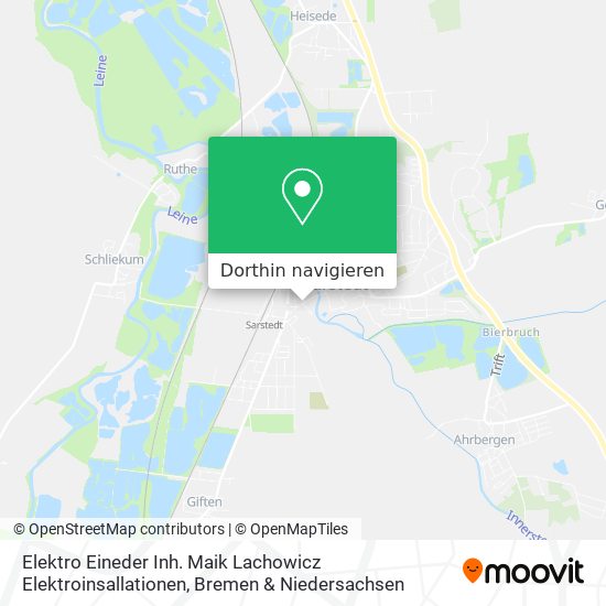Elektro Eineder Inh. Maik Lachowicz Elektroinsallationen Karte
