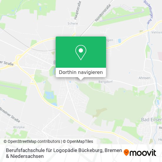 Berufsfachschule für Logopädie Bückeburg Karte