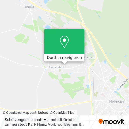 Schützengesellschaft Helmstedt Ortsteil Emmerstedt Karl- Heinz Vorbrod Karte