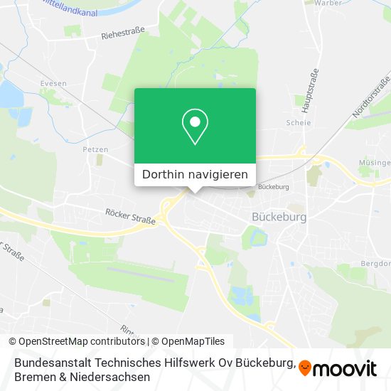Bundesanstalt Technisches Hilfswerk Ov Bückeburg Karte