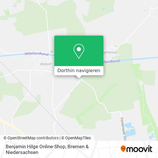 Benjamin Hilge Online-Shop Karte