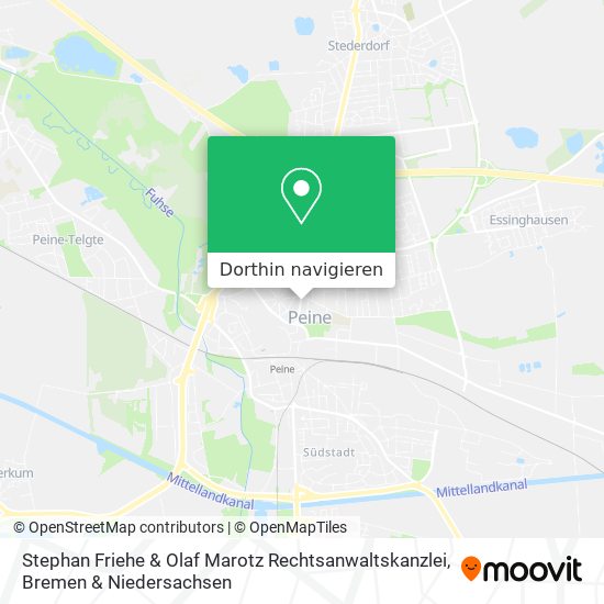 Stephan Friehe & Olaf Marotz Rechtsanwaltskanzlei Karte