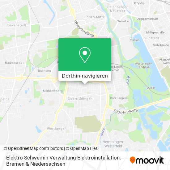 Elektro Schwemin Verwaltung Elektroinstallation Karte
