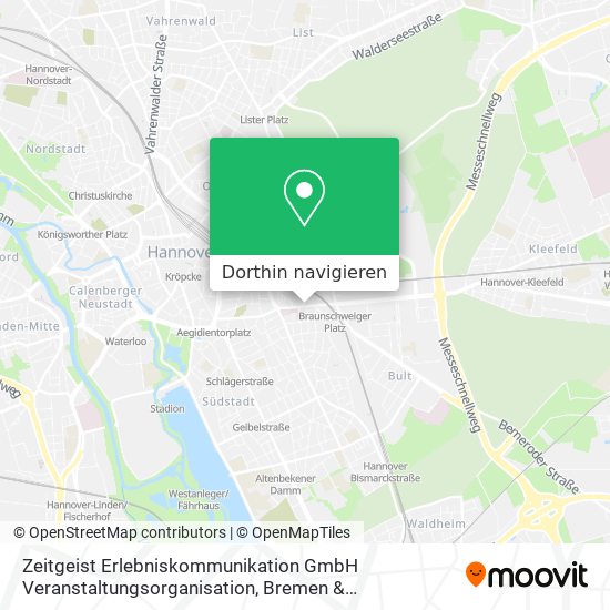 Zeitgeist Erlebniskommunikation GmbH Veranstaltungsorganisation Karte
