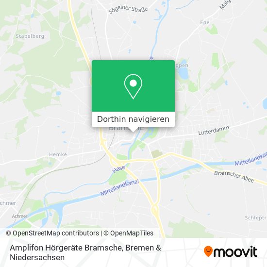 Amplifon Hörgeräte Bramsche Karte