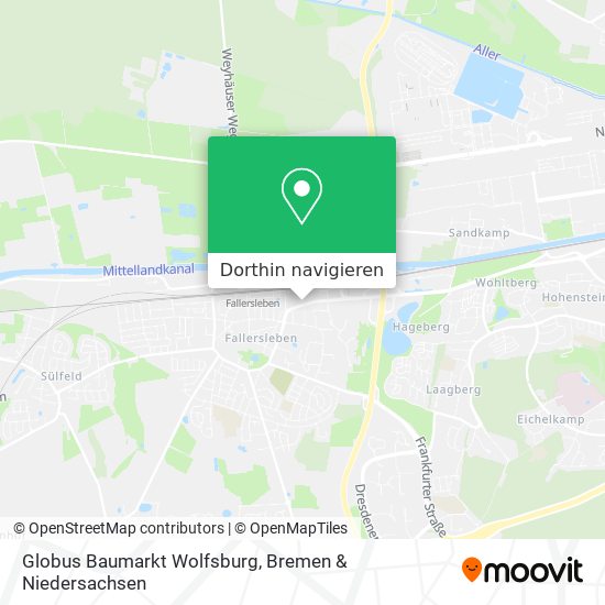 Globus Baumarkt Wolfsburg Karte