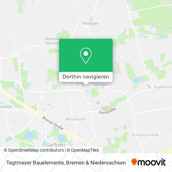 Tegtmeyer Bauelemente Karte