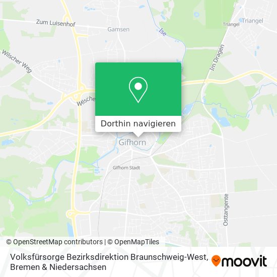 Volksfürsorge Bezirksdirektion Braunschweig-West Karte
