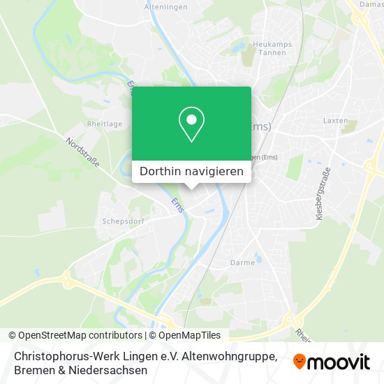 Christophorus-Werk Lingen e.V. Altenwohngruppe Karte