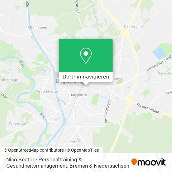 Nico Beator - Personaltraining & Gesundheitsmanagement Karte