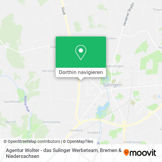 Agentur Wolter - das Sulinger Werbeteam Karte