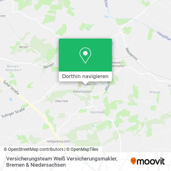 Versicherungsteam Weiß Versicherungsmakler Karte