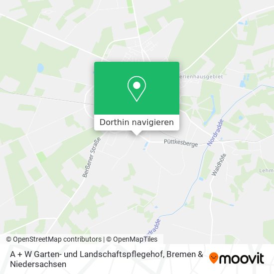 A + W Garten- und Landschaftspflegehof Karte