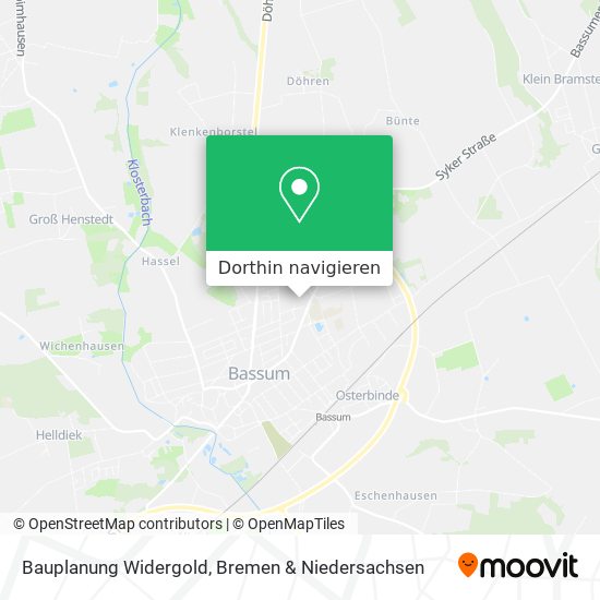 Bauplanung Widergold Karte