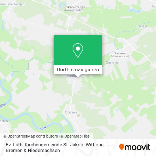 Ev.-Luth. Kirchengemeinde St. Jakobi Wittlohe Karte
