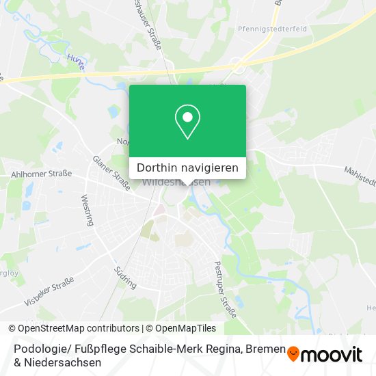 Podologie/ Fußpflege Schaible-Merk Regina Karte