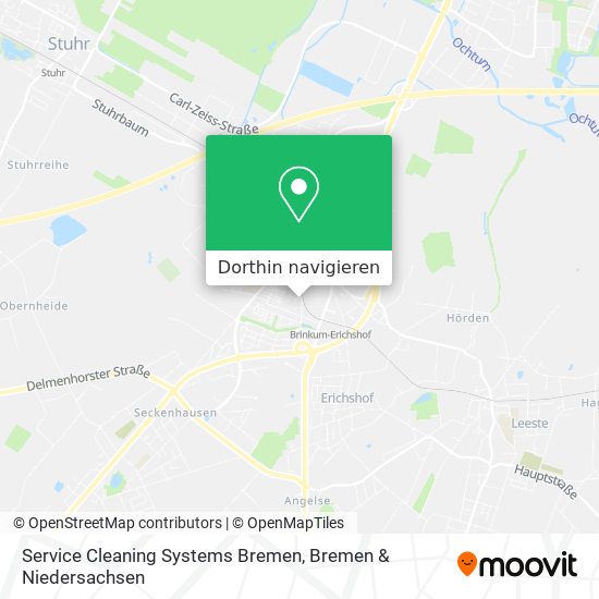 Service Cleaning Systems Bremen Karte