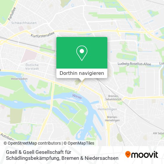 Gsell & Gsell Gesellschaft für Schädlingsbekämpfung Karte