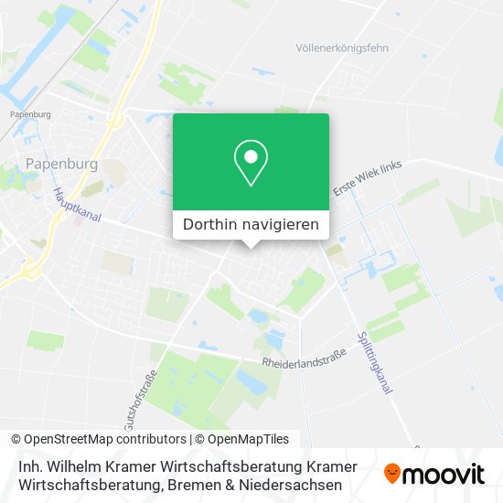 Inh. Wilhelm Kramer Wirtschaftsberatung Kramer Wirtschaftsberatung Karte