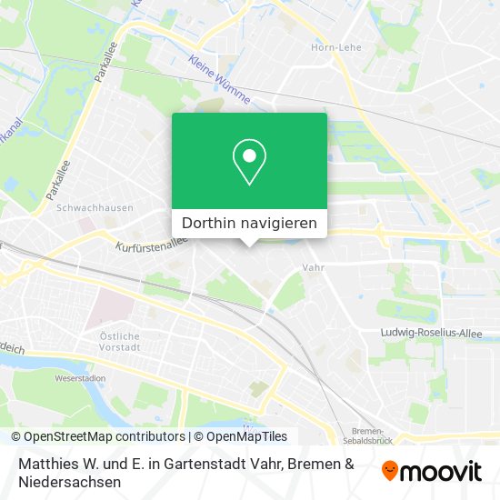 Matthies W. und E. in Gartenstadt Vahr Karte