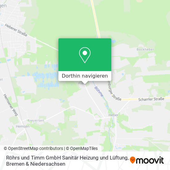 Röhrs und Timm GmbH Sanitär Heizung und Lüftung Karte