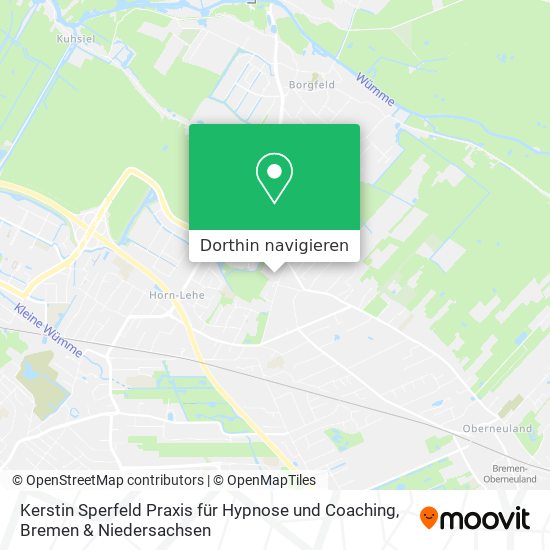 Kerstin Sperfeld Praxis für Hypnose und Coaching Karte