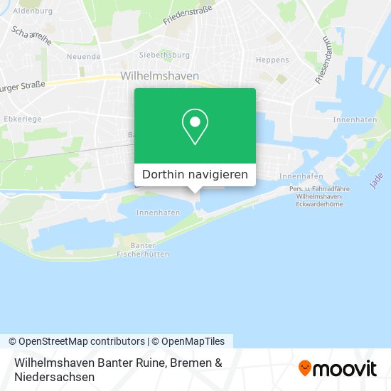 Wilhelmshaven Banter Ruine Karte