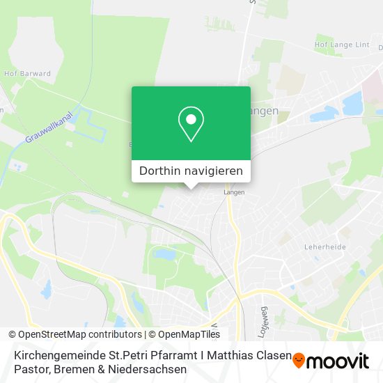 Kirchengemeinde St.Petri Pfarramt I Matthias Clasen Pastor Karte