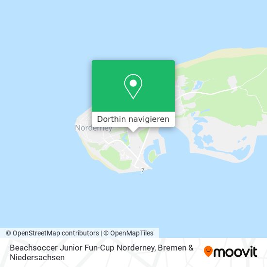 Beachsoccer Junior Fun-Cup Norderney Karte
