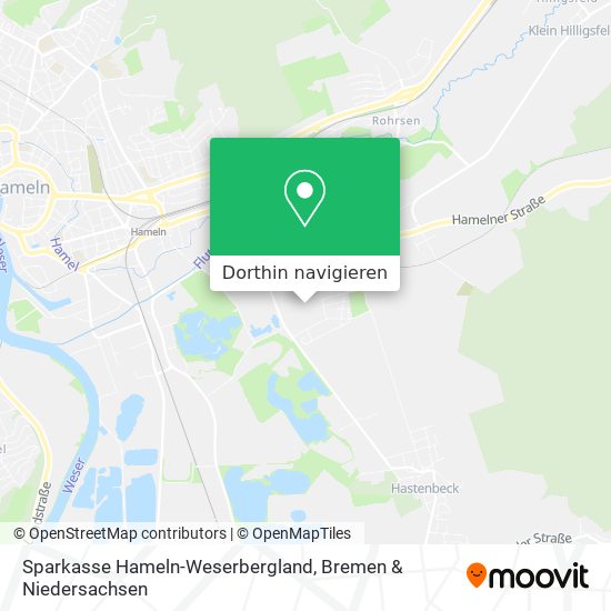 Sparkasse Hameln-Weserbergland Karte