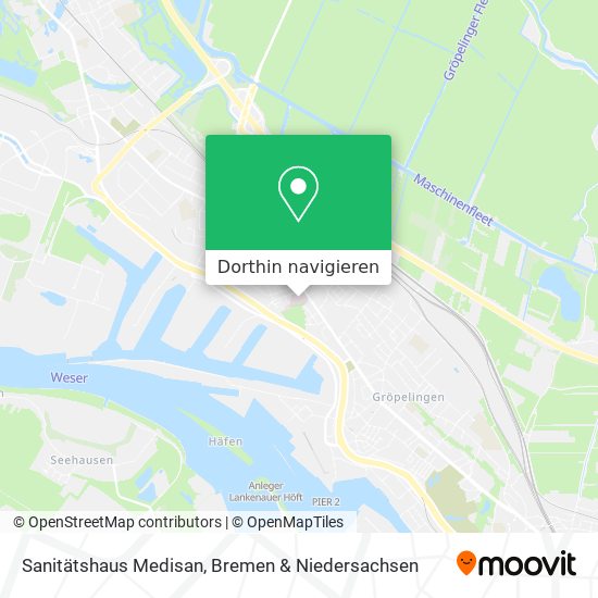 Sanitätshaus Medisan Karte