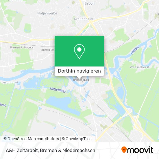 A&H Zeitarbeit Karte
